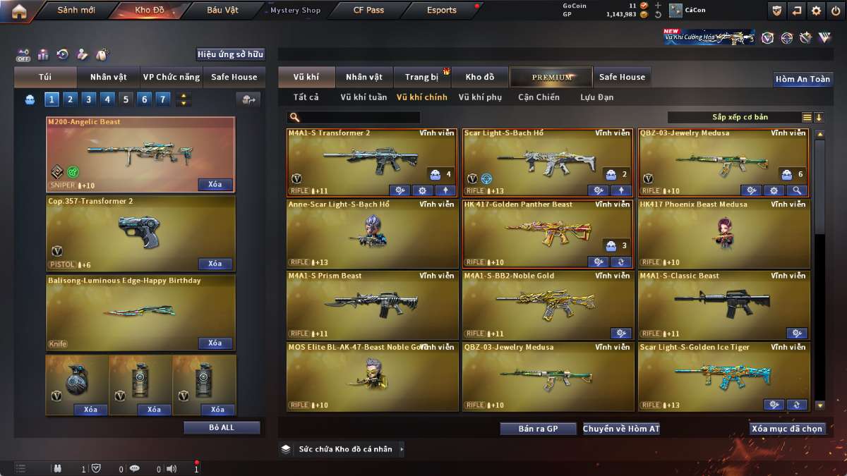 shop acc cf uy tin gia re